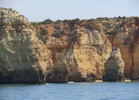 Lagos cliffs from boat
